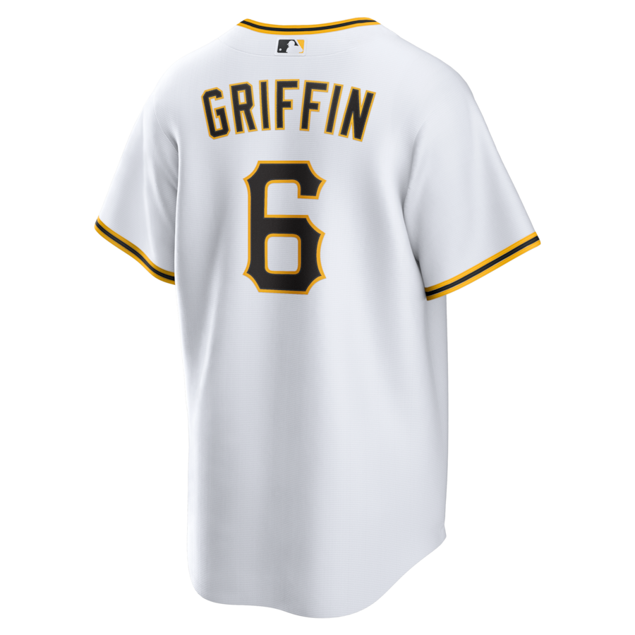 Konnor Griffin Pittsburgh Pirates Nike Home Replica Jersey - White thumbnail 4