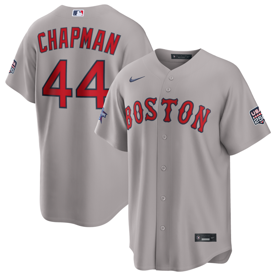 2026 All-Star Game Boston Red Sox Aroldis Chapman Nike Gray Replica Jersey thumbnail 1