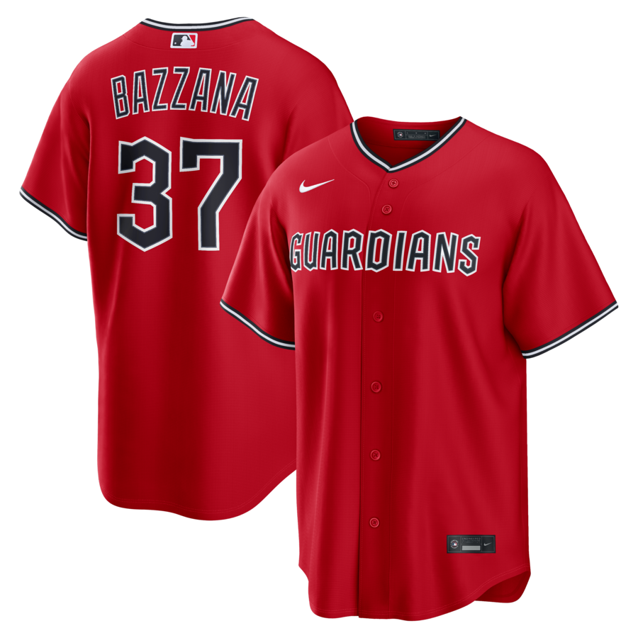 Travis Bazzana Cleveland Guardians Nike Alternate Replica Jersey - Red thumbnail 1