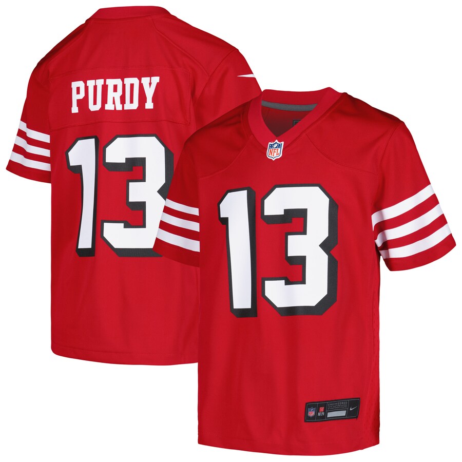 Brock Purdy San Francisco 49ers Nike Youth Game Jersey - Scarlet thumbnail 1