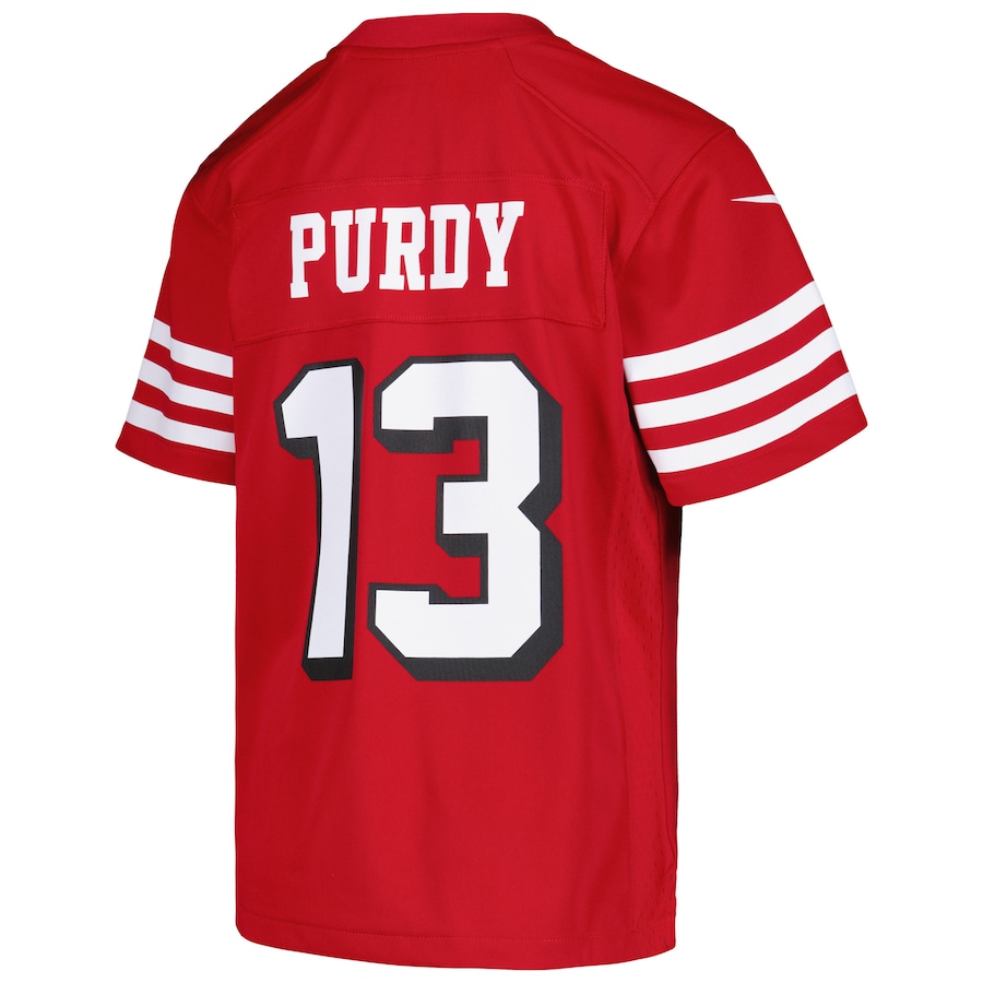Brock Purdy San Francisco 49ers Nike Youth Game Jersey - Scarlet thumbnail 4