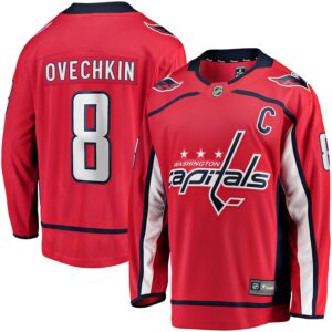 Alexander Ovechkin Washington Capitals Fanatics Captain Patch Home Breakaway Jersey - Red