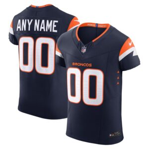 Denver Broncos Nike Alternate Vapor F.U.S.E. Elite Custom Jersey - Navy