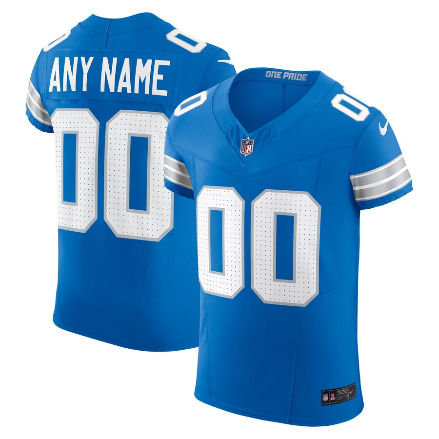Detroit Lions Nike Team Vapor F.U.S.E. Elite Custom Jersey -  Blue thumbnail 1