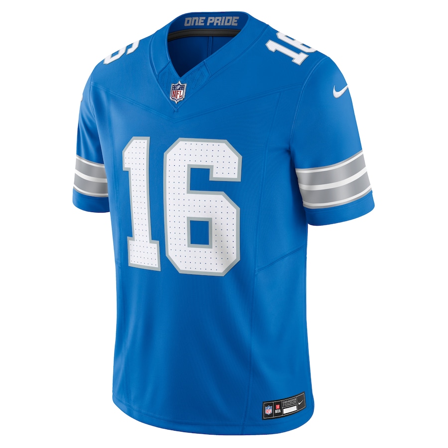 Jared Goff Detroit Lions Nike Vapor F.U.S.E. Limited Jersey - Blue thumbnail 3