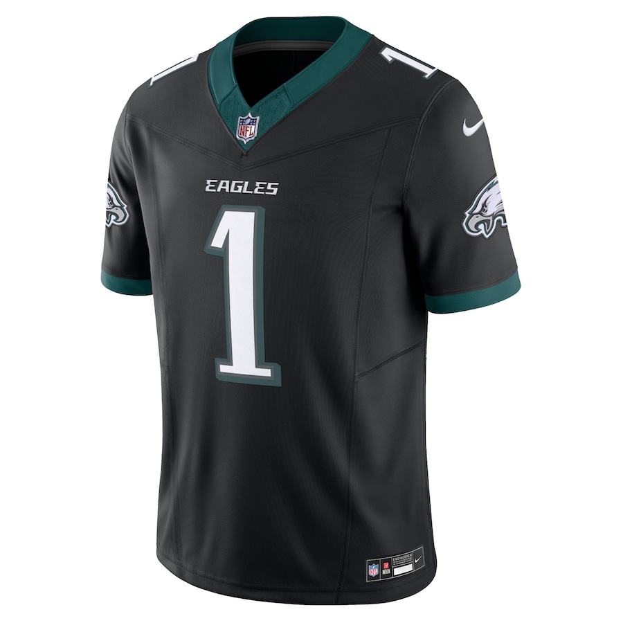 Jalen Hurts Philadelphia Eagles Nike Alternate Vapor F.U.S.E. Limited Jersey - Black thumbnail 3