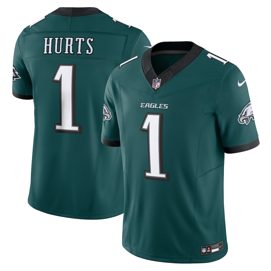 Jalen Hurts Philadelphia Eagles Nike Vapor F.U.S.E. Limited Jersey - Midnight Green thumbnail 2