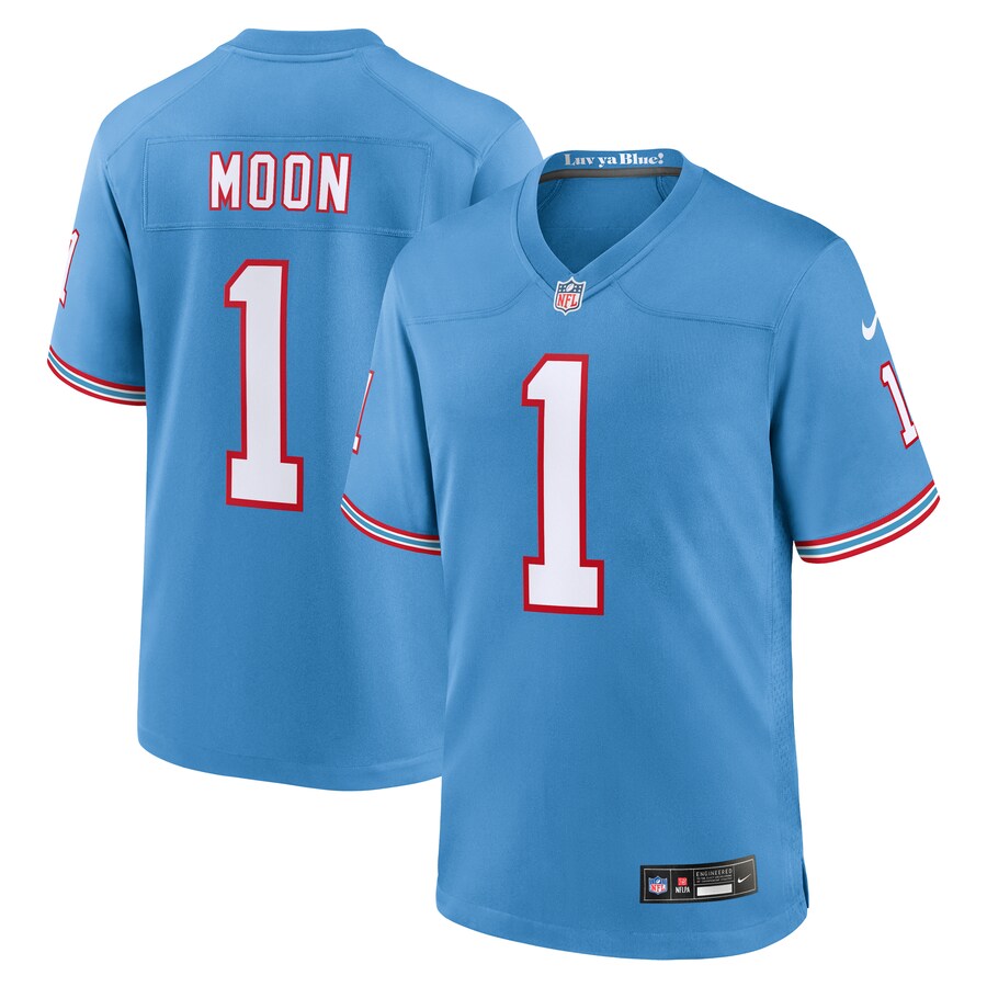 Warren Moon Tennessee Titans Nike Retired Player Alternate Game Jersey - Light Blue thumbnail 1