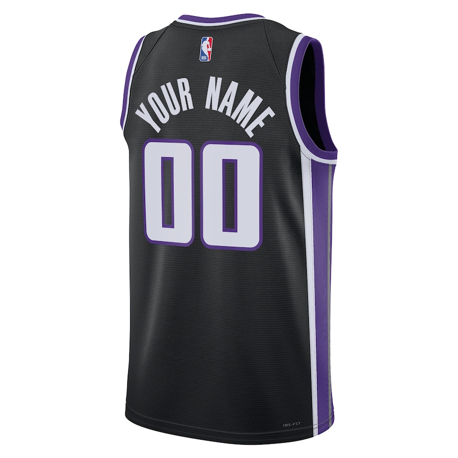 Sacramento Kings Nike Unisex Swingman Custom Jersey - Icon Edition - Black thumbnail 4