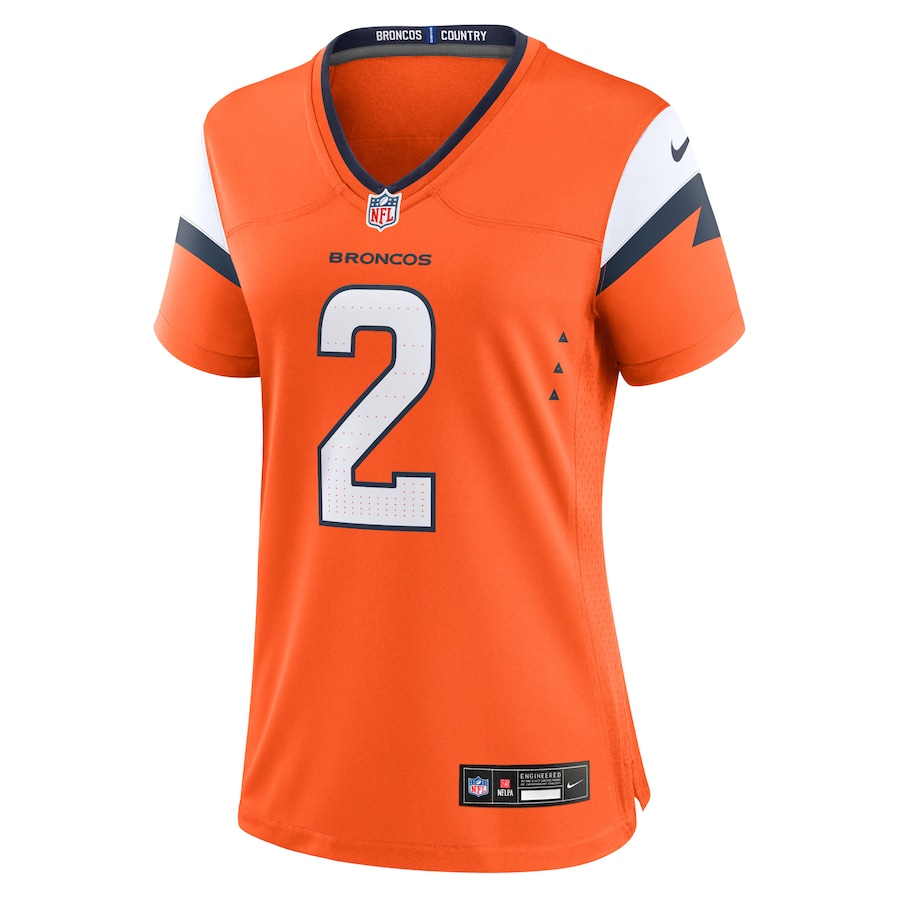 Patrick Surtain II Denver Broncos Nike Women's Team Game Jersey - Orange thumbnail 3