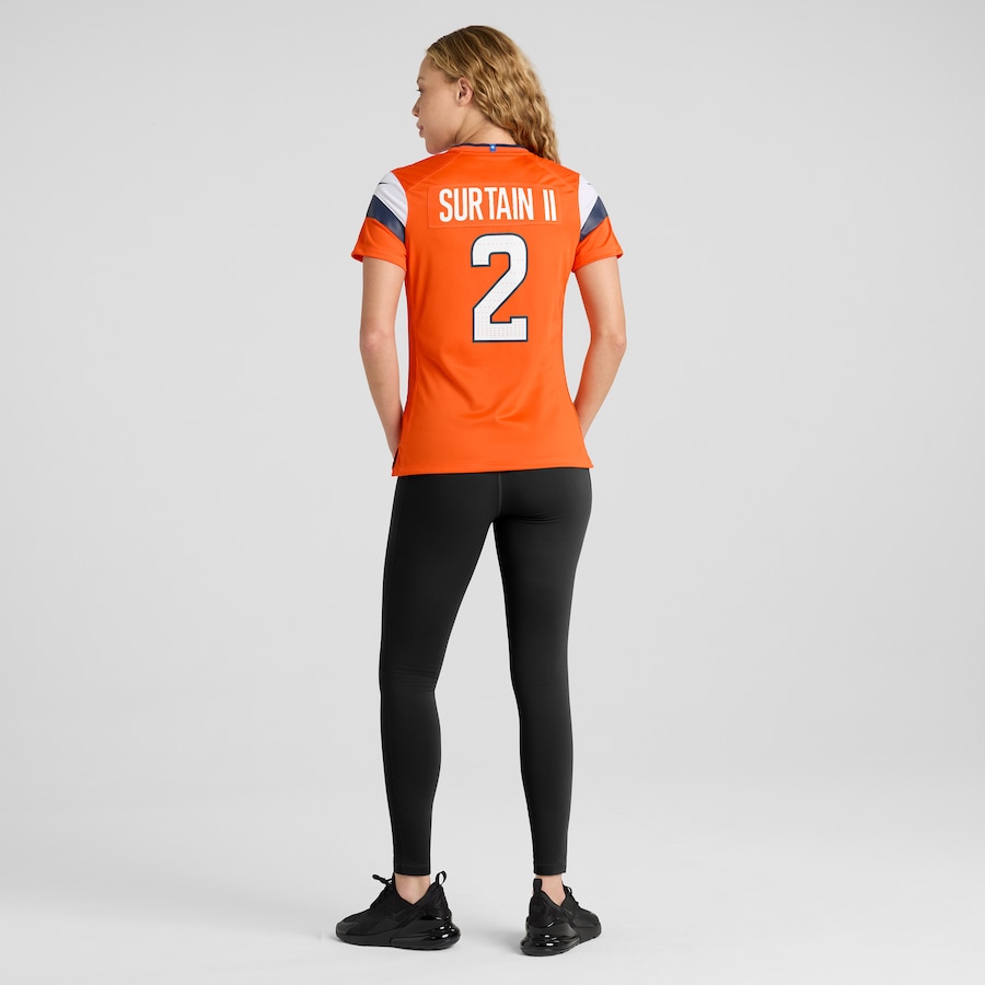 Patrick Surtain II Denver Broncos Nike Women's Team Game Jersey - Orange thumbnail 6