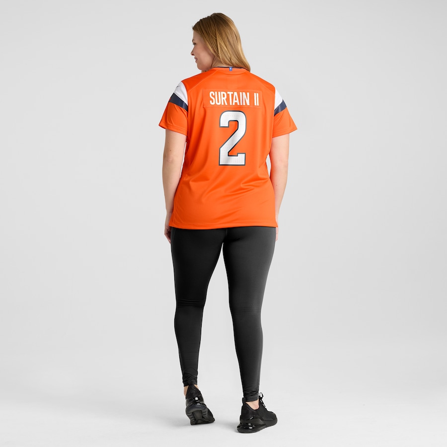 Patrick Surtain II Denver Broncos Nike Women's Team Game Jersey - Orange thumbnail 8