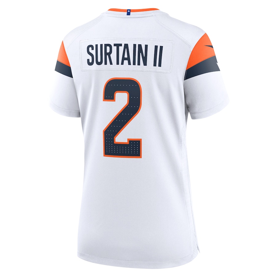 Patrick Surtain II Denver Broncos Nike Women's Game Jersey - White thumbnail 4