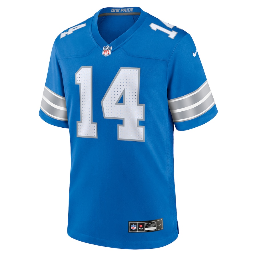 Amon-Ra St. Brown Detroit Lions Nike Game Jersey - Blue thumbnail 3