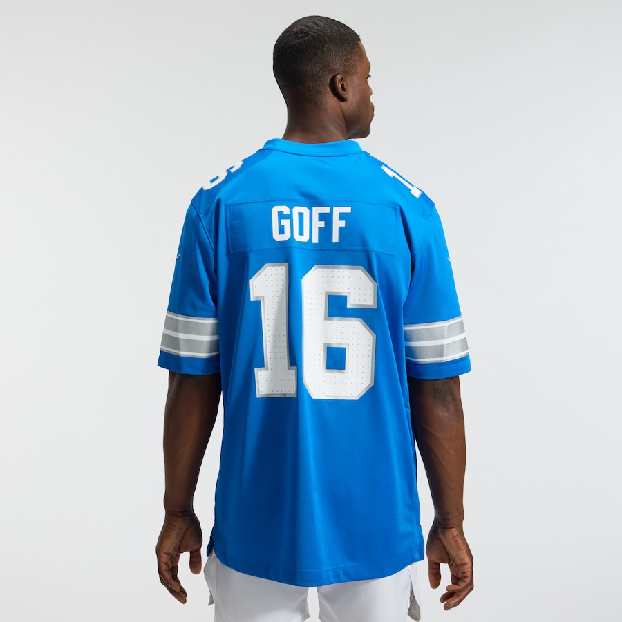Jared Goff Detroit Lions Nike Game Jersey - Blue thumbnail 4