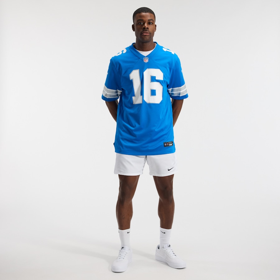Jared Goff Detroit Lions Nike Game Jersey - Blue thumbnail 5