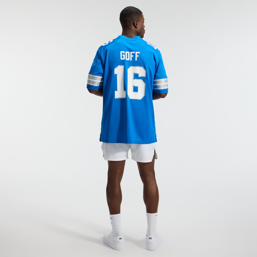Jared Goff Detroit Lions Nike Game Jersey - Blue thumbnail 6