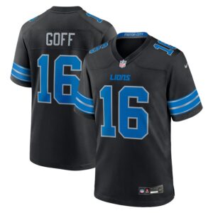 Jared Goff Detroit Lions Nike 2nd Alternate Game Jersey - Black