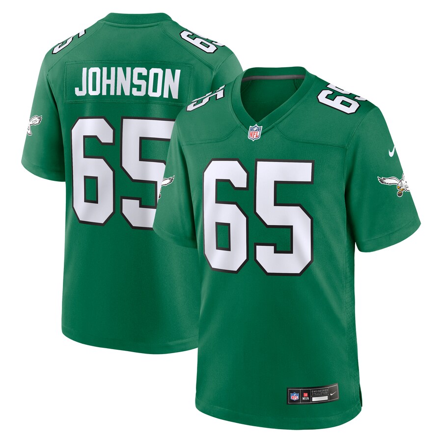 Lane Johnson Philadelphia Eagles Nike Alternate Game Jersey - Kelly Green thumbnail 1
