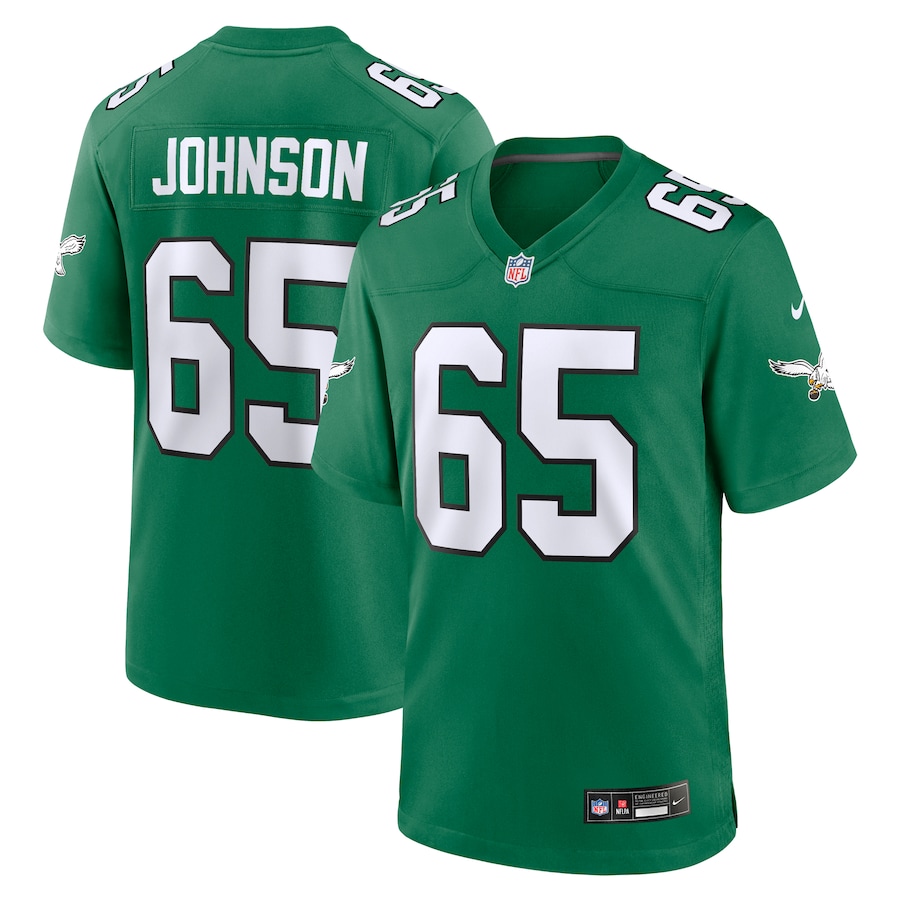 Lane Johnson Philadelphia Eagles Nike Alternate Game Jersey - Kelly Green thumbnail 2