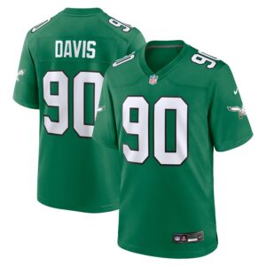 Jordan Davis Philadelphia Eagles Nike Alternate Game Jersey - Kelly Green