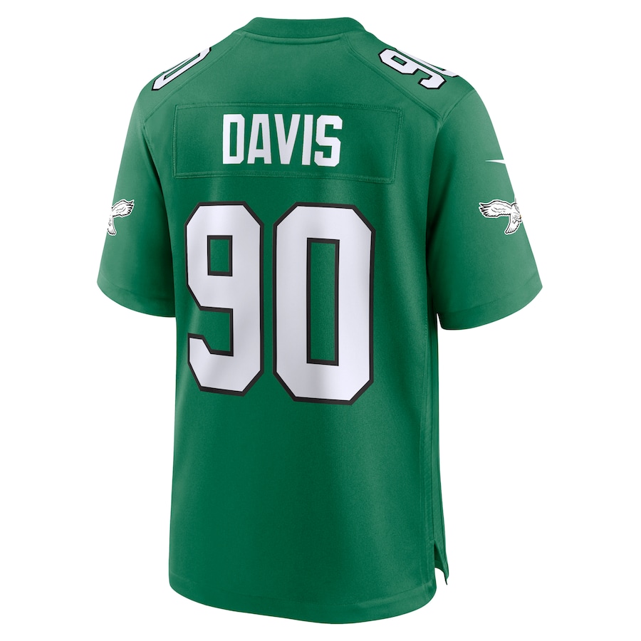 Jordan Davis Philadelphia Eagles Nike Alternate Game Jersey - Kelly Green thumbnail 4