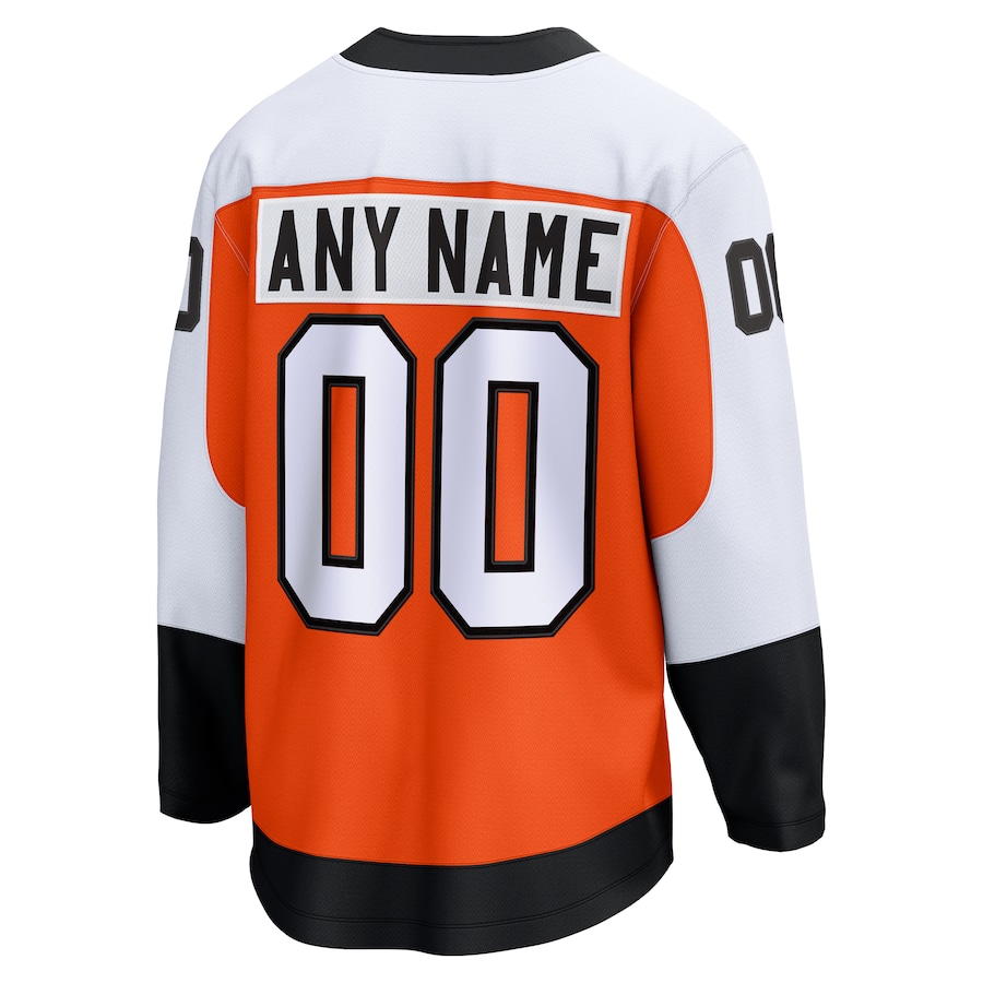 Philadelphia Flyers Fanatics Home Breakaway Custom Jersey - Orange thumbnail 4