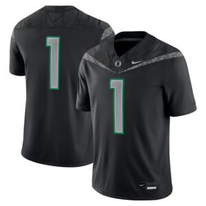#1 Oregon Ducks Nike Game Jersey - Black