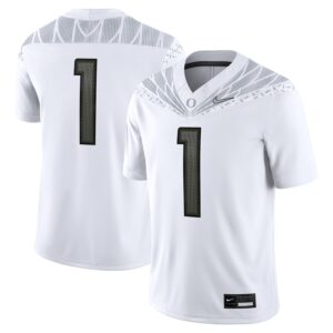 #1 Oregon Ducks Nike Game Jersey - White