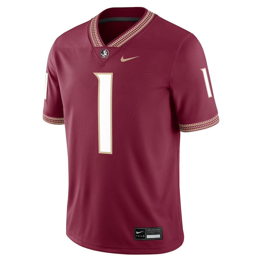 #1 Florida State Seminoles Nike Game Jersey - Garnet thumbnail 3