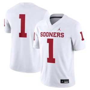 #1 Oklahoma Sooners Jordan Brand Game Jersey - White