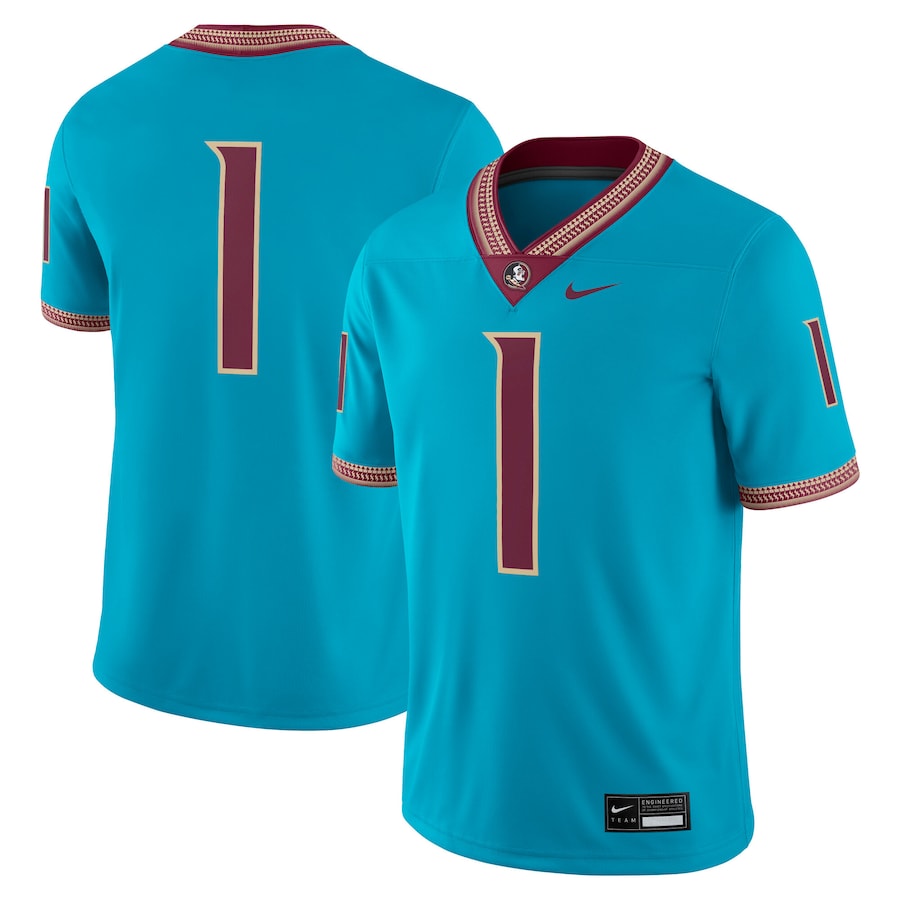 Florida State Seminoles Nike Alternate Game Jersey - Turquoise thumbnail 2