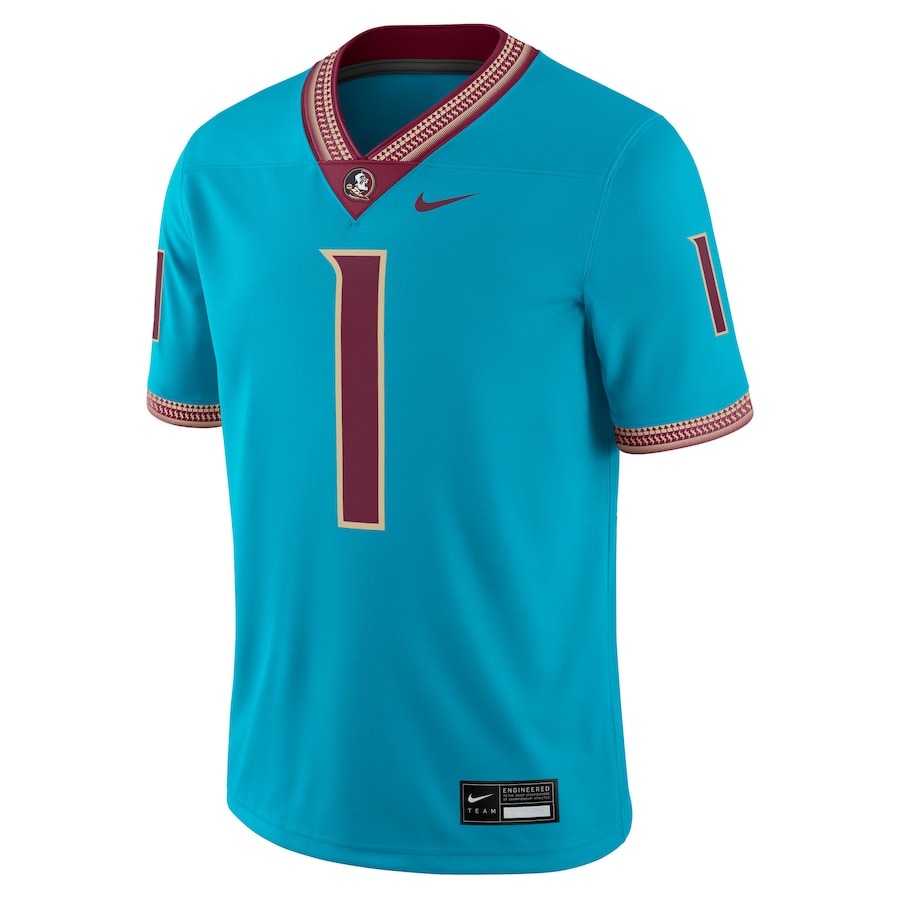 Florida State Seminoles Nike Alternate Game Jersey - Turquoise thumbnail 3