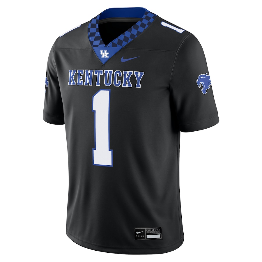 #1 Kentucky Wildcats Nike Alternate Game Jersey - Black thumbnail 3