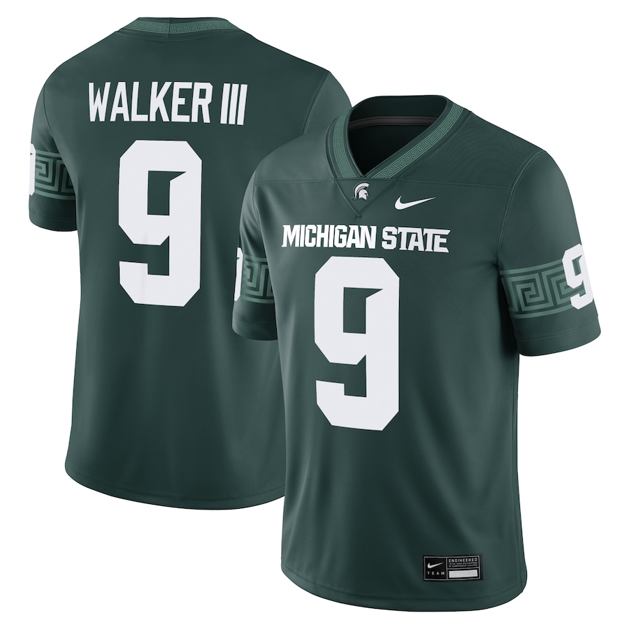 Kenneth Walker III Michigan State Spartans Nike Alumni Game Jersey - Green thumbnail 2
