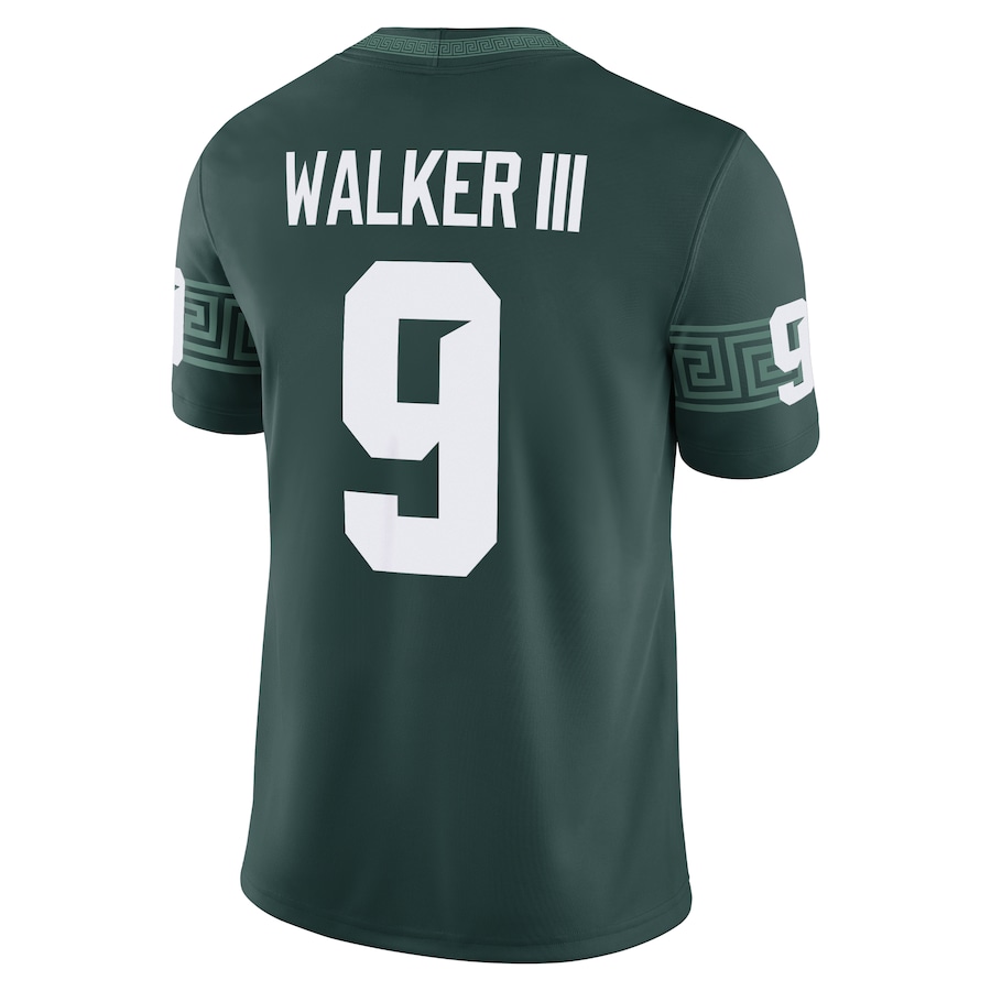 Kenneth Walker III Michigan State Spartans Nike Alumni Game Jersey - Green thumbnail 4