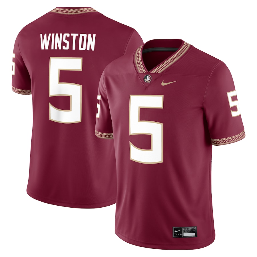 Jameis Winston Florida State Seminoles Nike Alumni Game Jersey - Garnet thumbnail 2