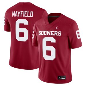 Baker Mayfield Oklahoma Sooners Jordan Brand Alumni Player Game Jersey - Crimson