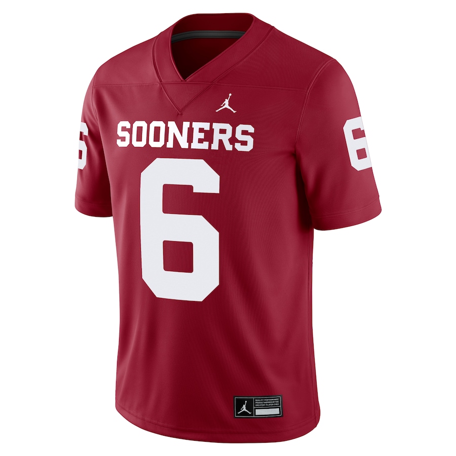 Baker Mayfield Oklahoma Sooners Jordan Brand Alumni Player Game Jersey - Crimson thumbnail 3