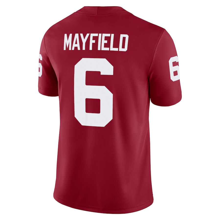 Baker Mayfield Oklahoma Sooners Jordan Brand Alumni Player Game Jersey - Crimson thumbnail 4