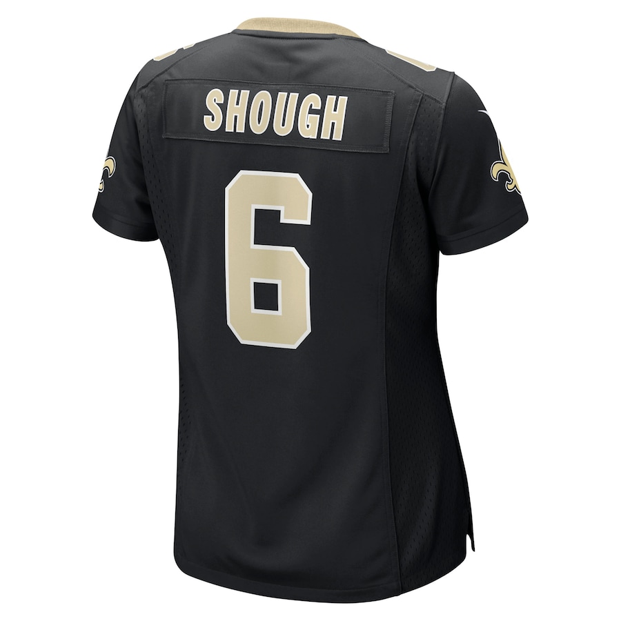 Tyler Shough New Orleans Saints Nike Women's Game Jersey - Black thumbnail 4