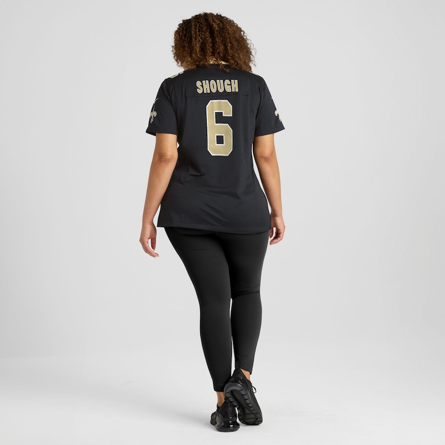 Tyler Shough New Orleans Saints Nike Women's Game Jersey - Black thumbnail 8