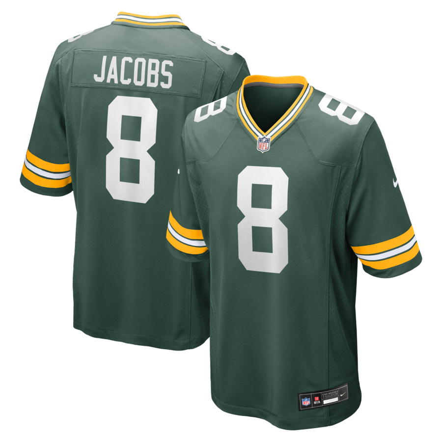 Josh Jacobs Green Bay Packers Nike Team Game Jersey - Green