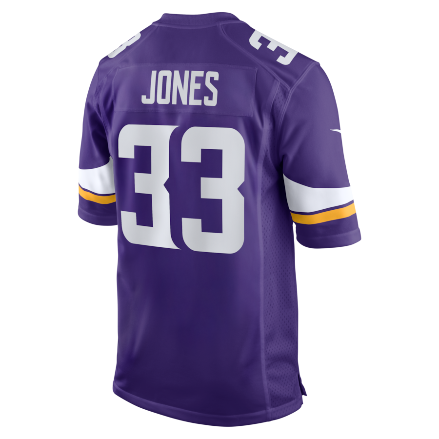 Aaron Jones Minnesota Vikings Nike Game Player Jersey - Purple thumbnail 4