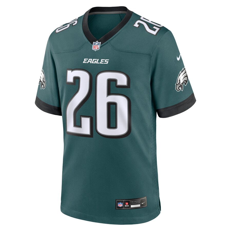 Saquon Barkley Philadelphia Eagles Nike Game Player Jersey - Midnight Green thumbnail 3
