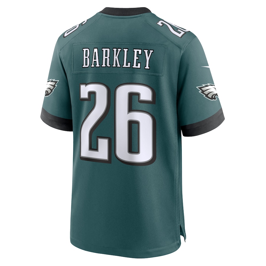 Saquon Barkley Philadelphia Eagles Nike Game Player Jersey - Midnight Green thumbnail 4