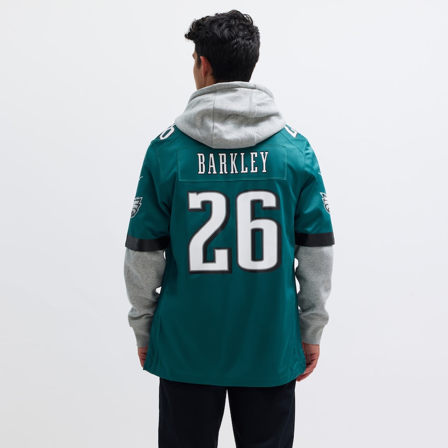 Saquon Barkley Philadelphia Eagles Nike Game Player Jersey - Midnight Green thumbnail 6