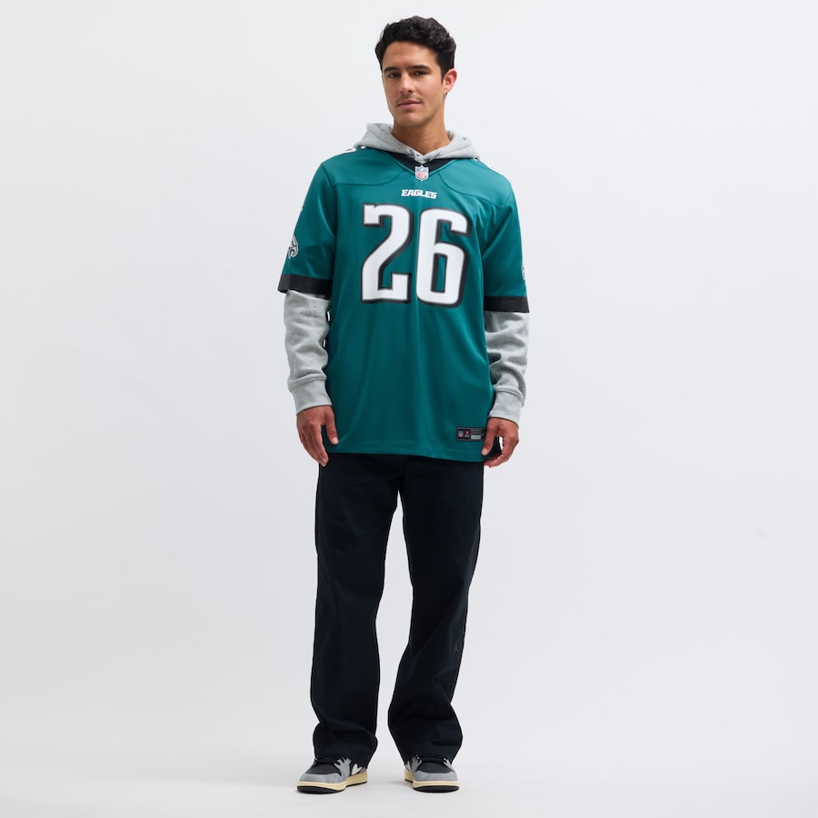 Saquon Barkley Philadelphia Eagles Nike Game Player Jersey - Midnight Green thumbnail 7