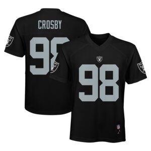Maxx Crosby Las Vegas Raiders Youth Replica Jersey - Black