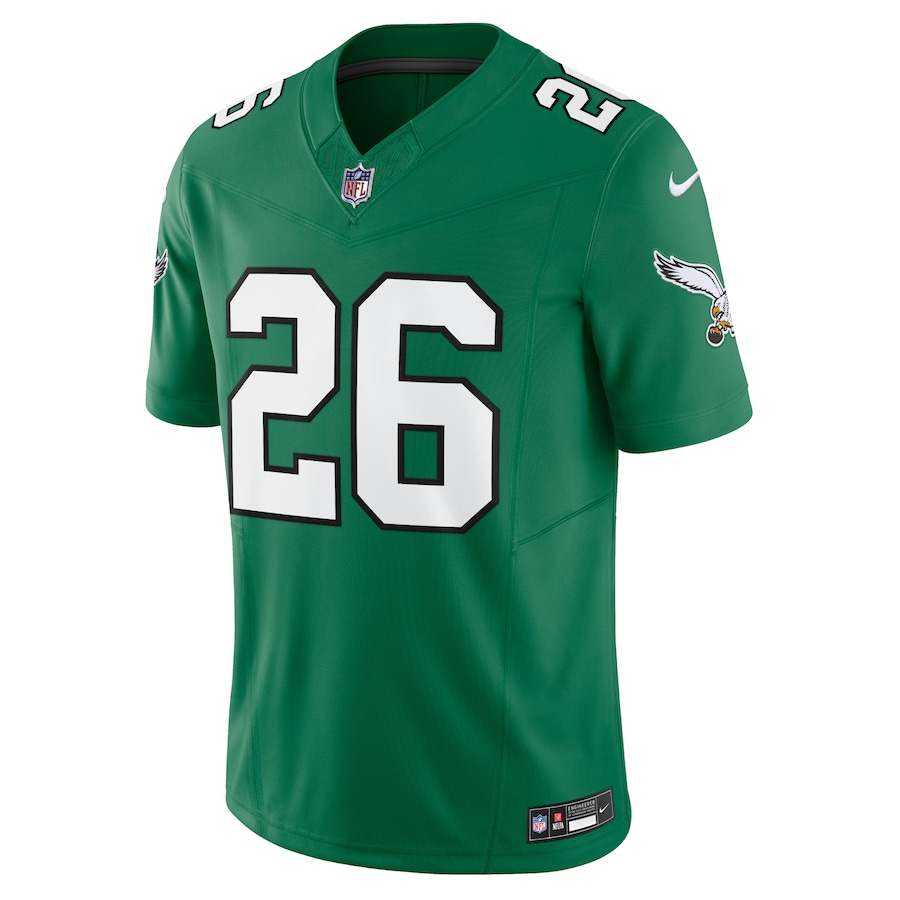 Saquon Barkley Philadelphia Eagles Nike Alternate Vapor F.U.S.E. Limited Jersey - Kelly Green thumbnail 3